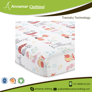 OEM Custom Logo Soft 100% Cotton Baby Crib Sheet - Product Image 2