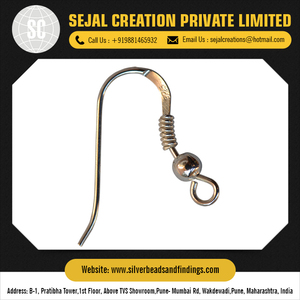 Mejor precio de mercado Diseño elegante Pin de plata esterlina Alambre de oreja Hallazgos de joyería Componente de alta calidad - Product Image 5