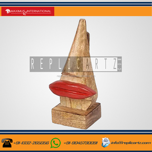 Replicartz - Escultura Decorativa de Madera Hecha a Mano, Diseño Artístico, Decoración Coleccionable para el Hogar, Oficina, Estante o Mesa - Product Image 2
