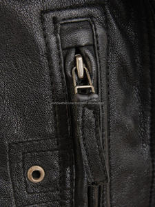 Chaqueta Bomber de Cuero Negra para Hombre, Diseño Nuevo, para Otoño e Invierno, Forro Personalizable - Product Image 5