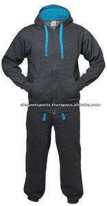 Grey Fleece Breathable Winter Zip-Up Adult Unisex Tracksuit with Custom Logo or Design - Product Image 4