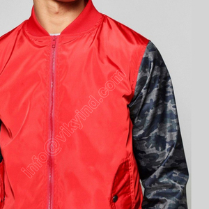 เสื้อแจ็กเก็ตแบบมีแขนเสื้อแจ็คเก็ตผ้าซาตินโพลีเอสเตอร์100% งานตามสั่ง - Product Image 2
