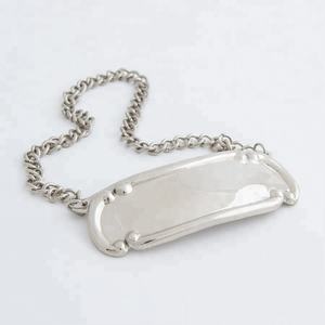 Plaque nominative pour urne funéraire avec chaîne, style américain, fournitures funéraires en métal - Product Image 2