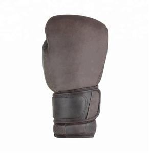 ถุงมือชกมวยทำจากหนังวัวแบบตะขอและห่วงแม่พิมพ์ทำมือสำหรับฝึกศิลปะการต่อสู้ - Product Image 1