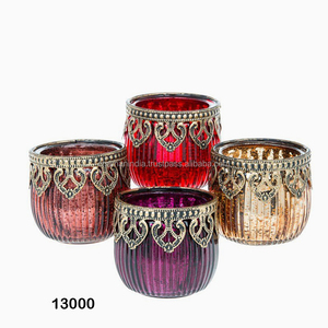 แต่งงานแม้แก้วที่มีโลหะชาผู้ถือคำมั่นสัญญาแสง - Product Image 1