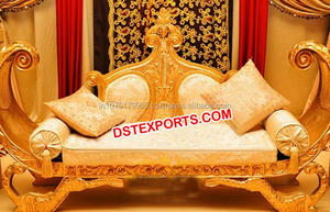 Sofá de Boda Árabe Real, Sofá de Madera Tallada Antiguo, Juego de Muebles de Boda Asiáticos en Venta en Reino Unido, Estados Unidos y Australia - Product Image 2