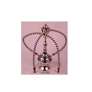 บารากุทำจากทองเหลืองขัดเงาด้วยนิกเกิล พร้อมท่อสองทาง งานฝีมืออินเดีย งานศิลปะทองเหลือง - Product Image 5