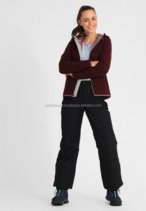 Custom Soft Nylon Lined Women's Zipper Over Hoodie Jacket Long Branded Women's Jackets Breathable Clothing - Product Image 2