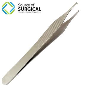 Pinzas Adson para Tejidos 1x2 Dientes, Pinzas de Disección Adson al por Mayor, Pinzas Quirúrgicas de Acero Inoxidable para Tejidos 1x2 Dientes - Product Image 1