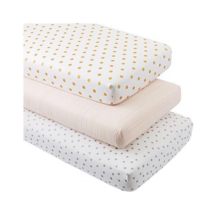 India Top Supply Best Quality 100% Cotton Baby Crib Sheet - Product Image 1