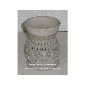 Natural Soapstone Aroma Oil Burner Handcrafted - Product Image 1