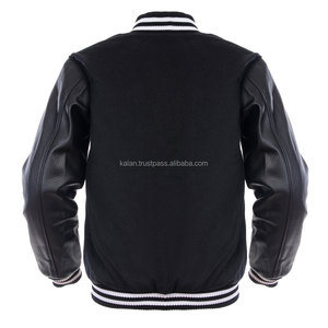 Kalan Custom Wool Varsity <b>Jacket</b> with Embroidery Stand Collar Quick Dry & Eco-Friendly Winter <b>Baseball</b> <b>Jacket</b> <b>for</b> <b>Men</b> Women - Product Image 3