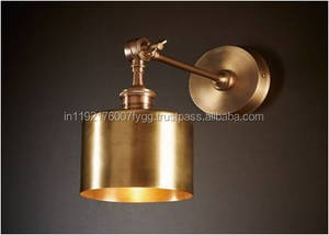 Applique murale Led moderne en cuivre de haute qualité, éclairage extérieur en laiton, montage mural extérieur pour couloir de jardin d'hôtel - Product Image 5