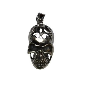 Pendentif Crâne en Argent Sterling 925 de Haute Qualité pour Anniversaire - Product Image 1