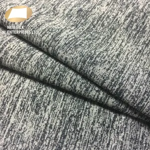 Tela suave de alta calidad, 100D, 88% poliéster, 12% licra, TCD, brezo, gris, melange - Product Image 1