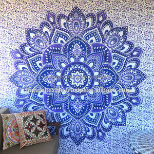 <b>Purple</b> Ombre Mandala Tapestry Indian Bohemian Wall Hanging Boho Drom Tapestries Queen Indian Decor Mandala Tapestry Wall Decor - Product Image 3