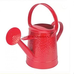 บัวรดน้ำสำหรับบ้านและสวน คุณภาพสูงสุด ทำจากโลหะ รูปทรงกลม ขนาดใหญ่ ผิวสัมผัสแบบตอกลาย สำหรับรดน้ำต้นไม้ อุปกรณ์ทำสวน - Product Image 1