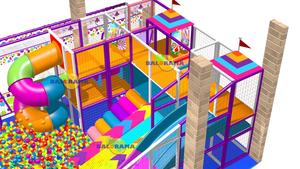Parque infantil interior de 260 metros cuadrados diseñado a medida con piscina de bolas para centros comerciales - Product Image 4