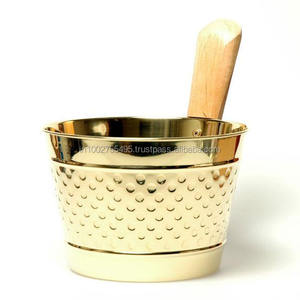 Tinas de bebidas de sauna de metal duradero y cubos de hielo para servir bebidas o hielo - Product Image 3