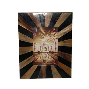 Oui, corne naturelle de designer faite à la main, cadre photo de table décoratif pour la maison 4x6Beautiful Horn incrustation table cadre photo décoratif - Product Image 1
