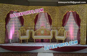 Jali — panneaux d'arrière-plan sculptés pour mariage, panneau en plastique renforcé de fleurs pour décoration de mariage, Style passerelle de mariage - Product Image 5