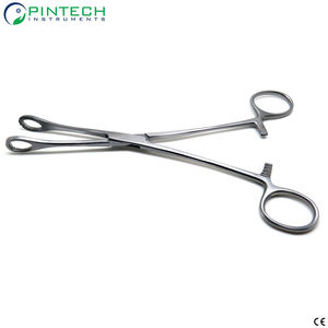 Pinces à éponges manuelles en acier inoxydable Foerster de 8 pouces, mâchoires droites dentelées, autoclavables, instruments chirurgicaux - Product Image 3