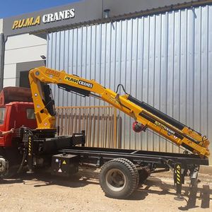 Grúa montada en camión PMA100 de alta calidad, grúa articulada plegable 10TM, entrega rápida, componentes de núcleo de rodamiento de bomba de nueva condición - Product Image 5