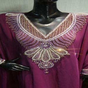 Caftán colorido bordado pesado para mujer, suministro de exportación de abaya, ropa modesta - Product Image 2