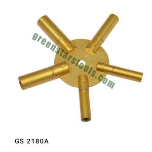 Llave de Relojería de Cinco Puntas de Latón GREEN STRAS SA PVT LTD GS 2180A, Herramienta Esencial para Reparación de Joyería - Product Image 1