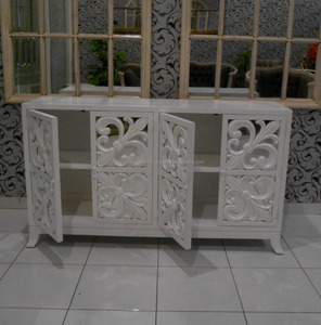 Habitación espejo gabinete tallado muebles de madera maciza muebles de caoba - Product Image 3