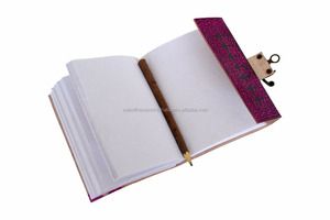 Pentagrama celta hecho a mano, cuero genuino en relieve, rosa con Cuaderno de diario de Color negro y cuaderno de bocetos con C bloqueado - Product Image 6