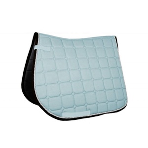 Almohadilla de sillín inglesa de caballo de tela satinada Premium más vendida, estilo de doma, espuma de salto rellena, forro de polialgodón, proveedor indio - Product Image 4