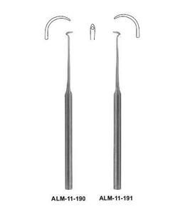 Aguja de Ligadura Kronecker de Acero Inoxidable, Instrumentos de Sutura Quirúrgica Médica Deschamps - Product Image 4