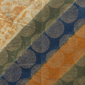 Alfombra de algodón con estampado dhurrie block - Product Image 2
