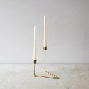 Bougeoir métallique en métal, support de bougie - Product Image 1