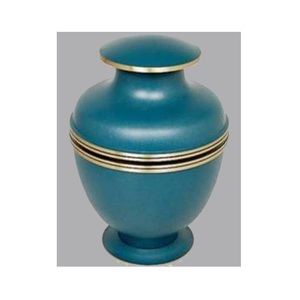 Stylish Ashes Cremation <b>Urns</b> <b>Large</b> Size Cremation <b>Urns</b> Hand Carving <b>Urn</b> for Ash at Sustainable Quality Sky Blue - Product Image 1