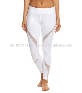 Pantalones de Yoga para mujer, pantalón de longitud completa de alta calidad, mallas largas, Sexy, malla transparente, transpirable, secado rápido, embalaje personalizado, ropa deportiva - Product Image 3