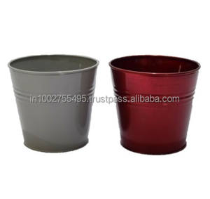 Petits seaux galvanisés de style américain de différentes couleurs pour fleur/plante verte - Product Image 3