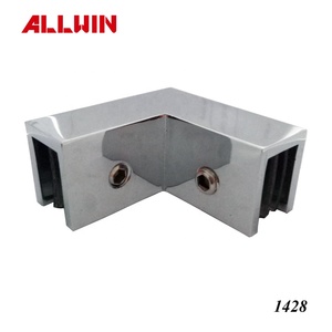 Abrazadera de latón macizo de 90 grados para panel de vidrio, clip de sujeción para puerta de ducha de vidrio, accesorios de ferretería - Product Image 4