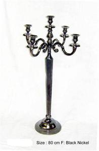 Tall Silver <b>Candelabra</b> for Wedding Home and Hotel Decoration - Product Image 5