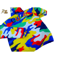 Chaqueta Cortavientos Impermeable de Alta Calidad con Estampado Personalizado, Talla Grande, Secado Rápido, con Capucha, Camuflaje, Informal