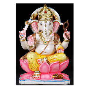Statue en marbre, 9 pouces blanc, whri gancoura - Product Image 1