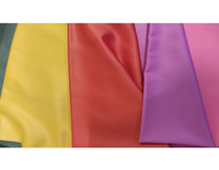 Kain Satin 100% Poliester Tenun Polos Warna Solid Bahan Pakaian untuk Abaya dan Pakaian Pria Muslim Buatan Korea OEM