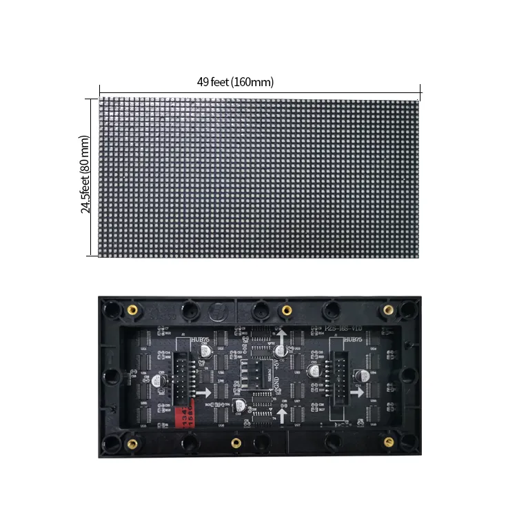 HD kleine size P2.5 led module 160*80mm indoor full color kleine pitch led display billboard