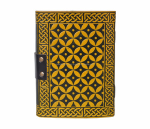 Cây màu vàng của cuộc sống dập nổi làm bằng tay chính hãng Da Tạp Chí Chính Tả cuốn sách đồ dùng học tập A5 máy tính xách tay du lịch cổ điển c-khóa Nhật Ký - Product Image 3