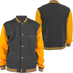 Nouveau design de vestes à la mode pour jeunes avec manches grises et jaunes - Product Image 1