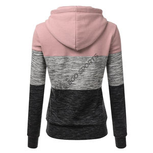 Sudadera extragrande de manga larga para mujer, jerséis de retales transpirables, Sudadera con capucha de talla grande, para Otoño e Invierno - Product Image 2