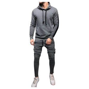 Survêtements à rayures brodés personnalisés 100% coton unisexe sweats à capuche décontractés pour hommes et femmes grande taille et caractéristiques respirantes - Product Image 1