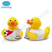 Jouet de bain en plastique PVC, vinyle, Polo à eau blanche personnalisé, Design votre propre canard en caoutchouc, 1 pièce