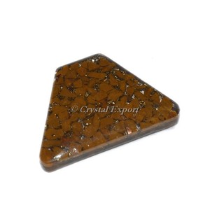 Yellow jasper <b>Orgonite</b> Trapezoid Cabs - Product Image 1